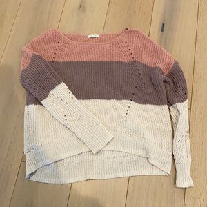 Womens multi color sweater